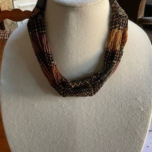 Beautiful head made beaded necklace